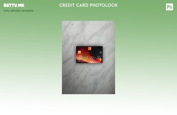 Модерен стил Нигерија GTBank мастер карта photolook предниот шаблон